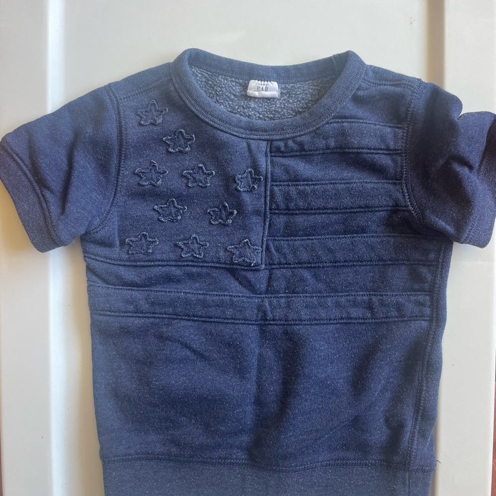 Navy Blue American flag sweater shirt